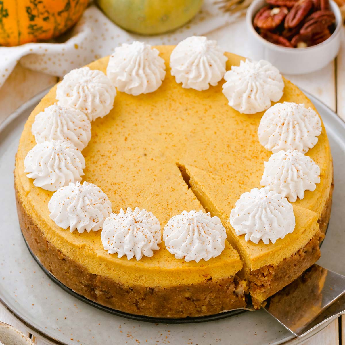 Keto Pumpkin Cheesecake